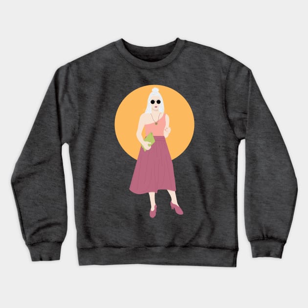 The chic retro babe Crewneck Sweatshirt by Simplulina